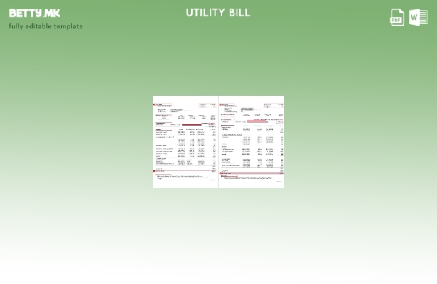 модерен стил Австрија ЕВН шаблон страници за комунални сметки за електрична ен 1